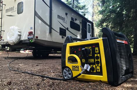 hooking up generator to travel trailer
